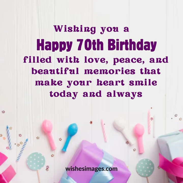 best 70th Birthday Wishes