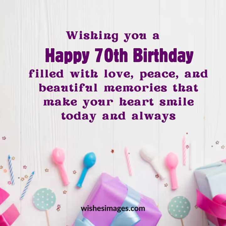 best 70th Birthday Wishes