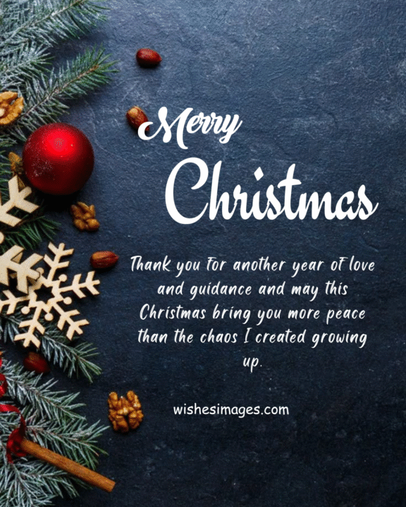 Funny Christmas Wishes for Parents