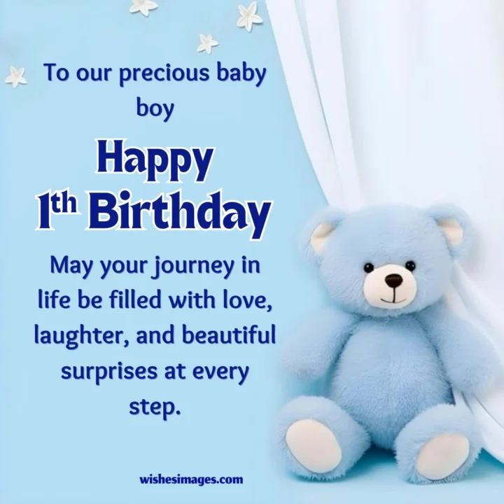 1st Birthday Wishes for Baby Boy