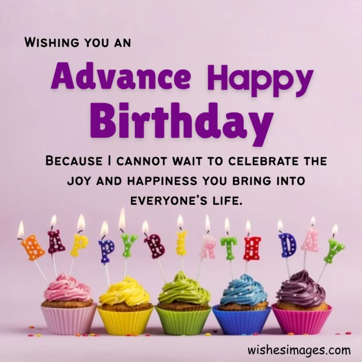 Best Advance Happy Birthday Wishes
