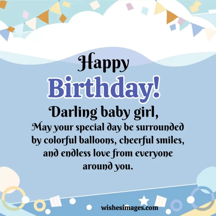 first birthday wishes for baby girl