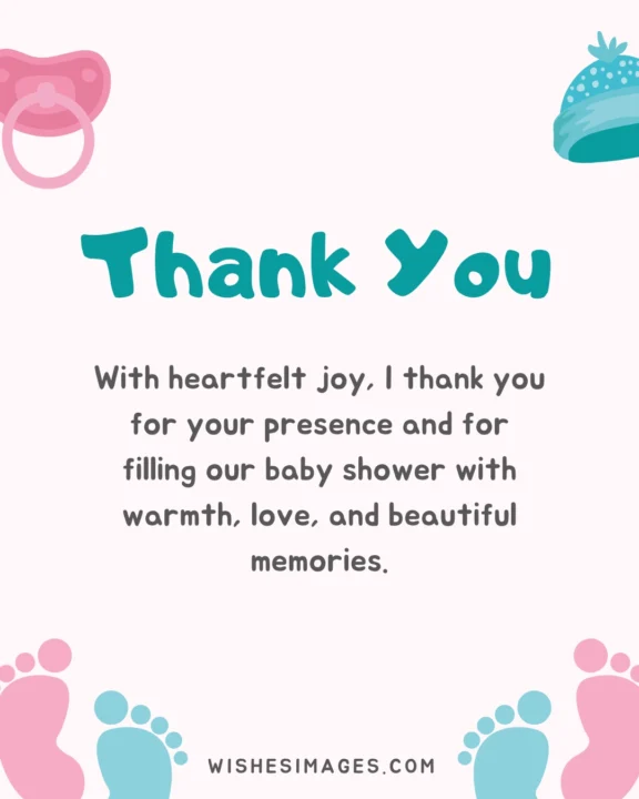 thank you messages for baby shower gifts