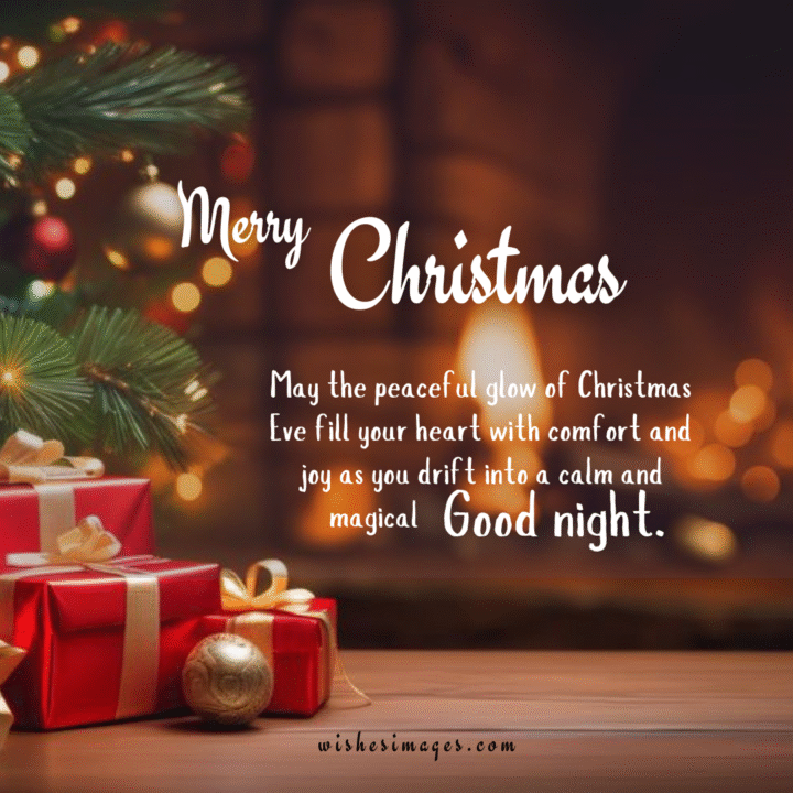 Beautiful Christmas Eve Good Night Wishes