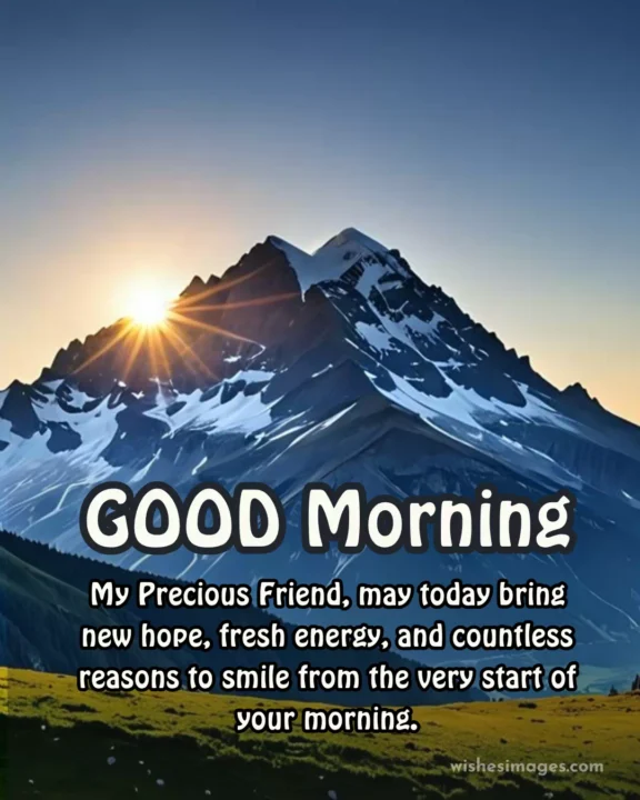 Sweet Good Morning Wishes Image for Friend