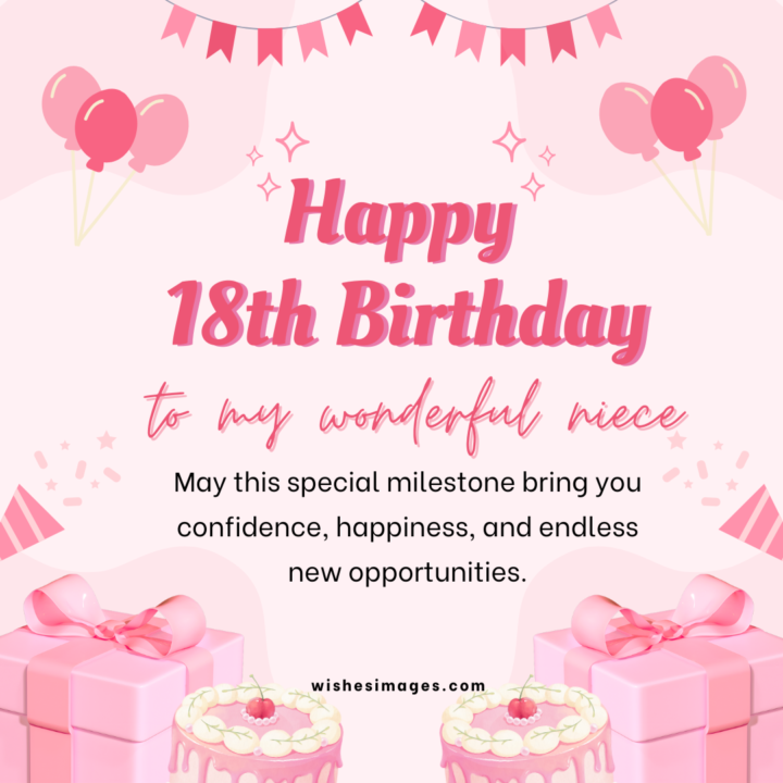 18th Birthday Wishes for Niece