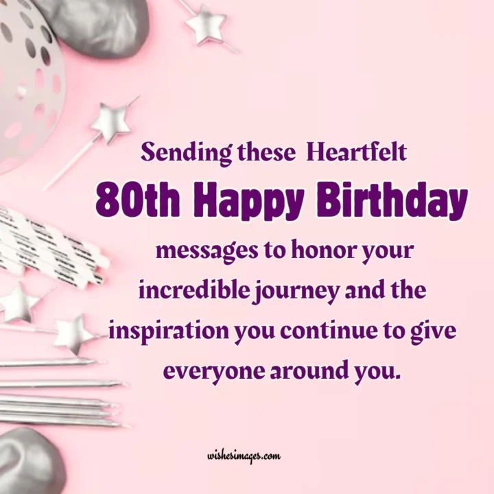 80th Birthday Wishes for Mom