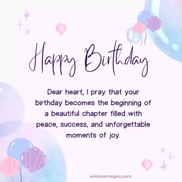 touching birthday prayers for friends