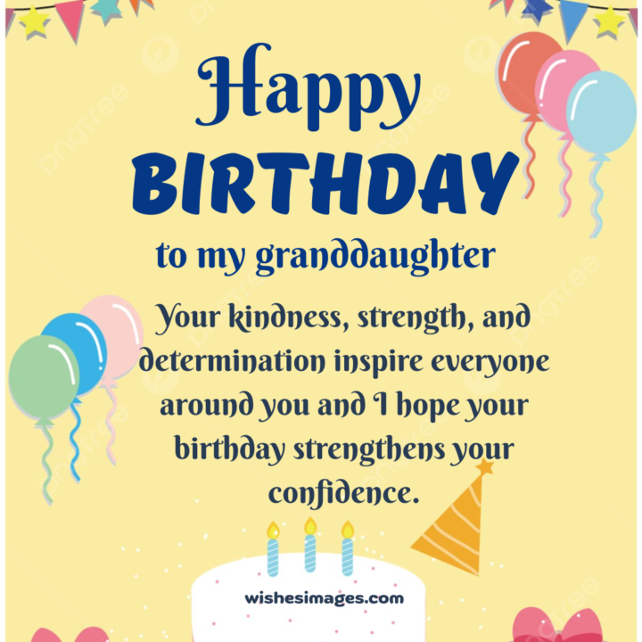 cute Birthday Wishes for Granddaughter