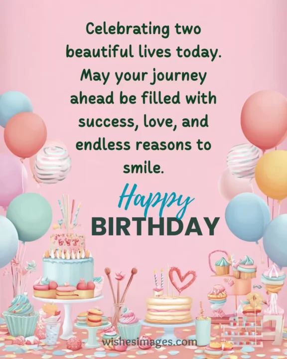 Best Birthday Wishes for Twin Brother and Sister