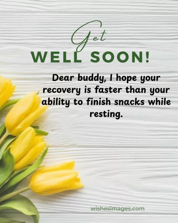 Cute funny get well soon greeting card messages