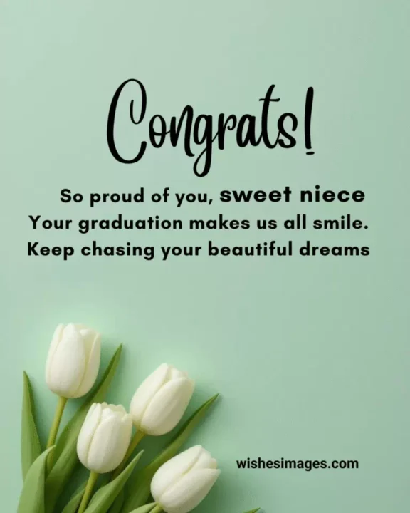 Sweet Graduation Wishes for Niece