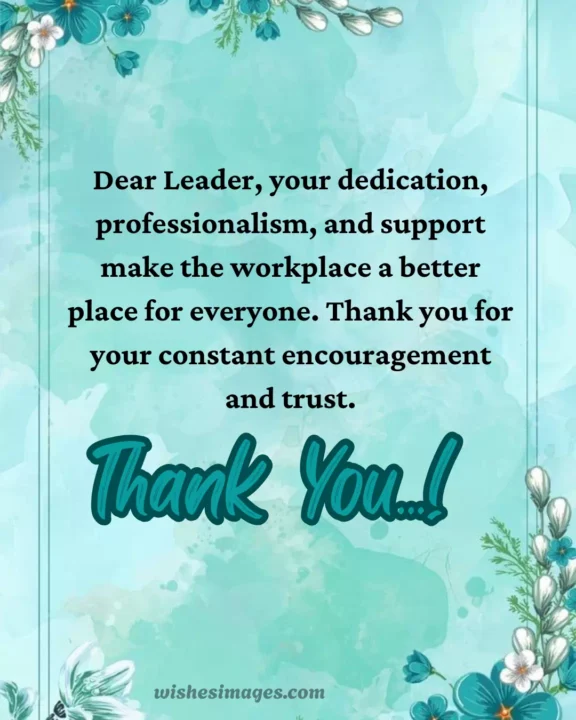 Thank You Wishes for Boss