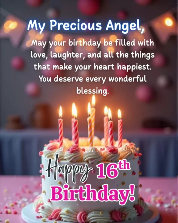 Sweet 16 Birthday Wishes for Daughter