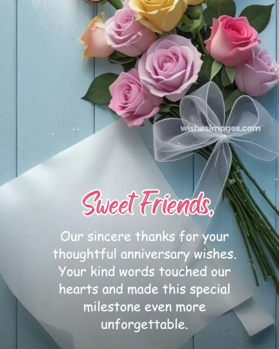 Beautiful Thank You Quotes for Anniversary Wishes