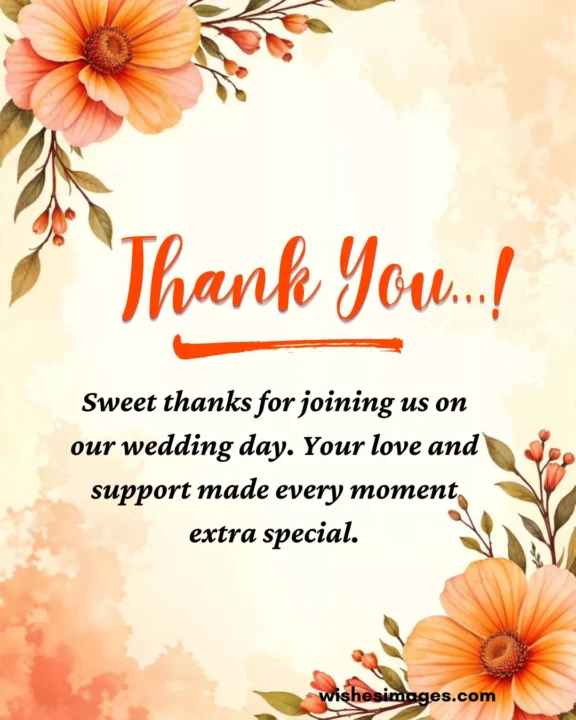 beautiful wedding thank you messages for guests