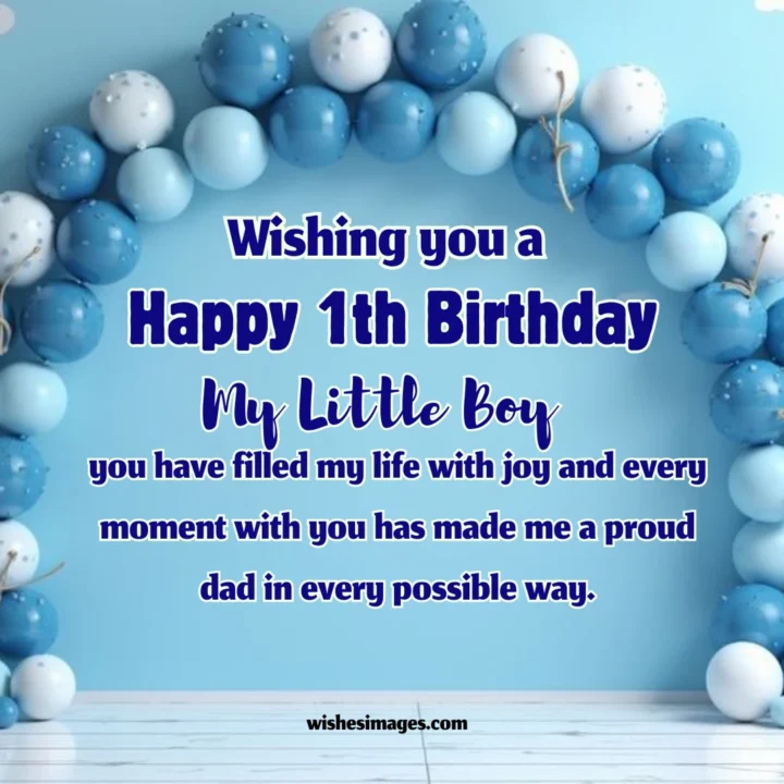 Adorable 1st Birthday Wishes for Baby Boy