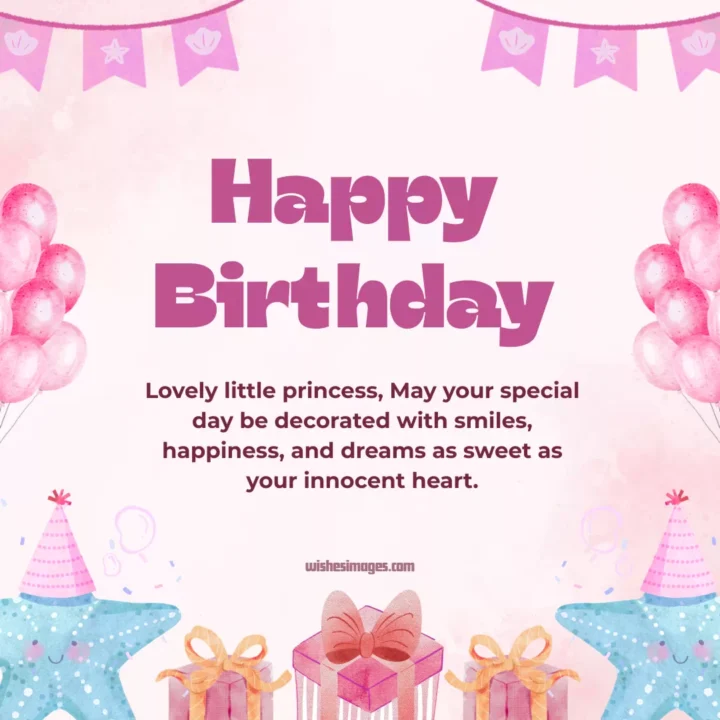 heartwarming birthday greetings for baby girls