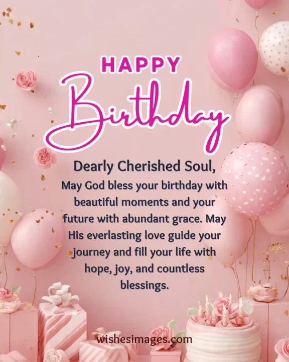 God bless you birthday wishes quote image