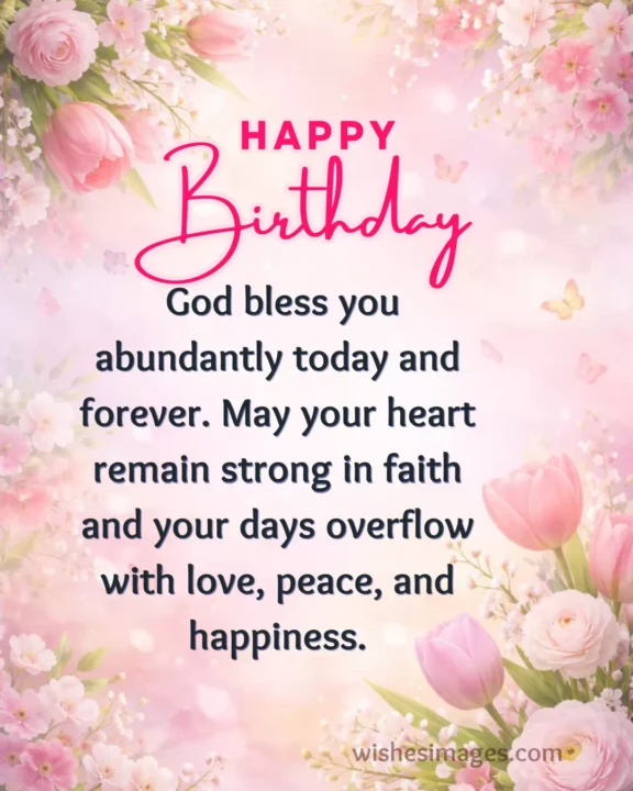 Religious Birthday Wishes with Bible Blessings