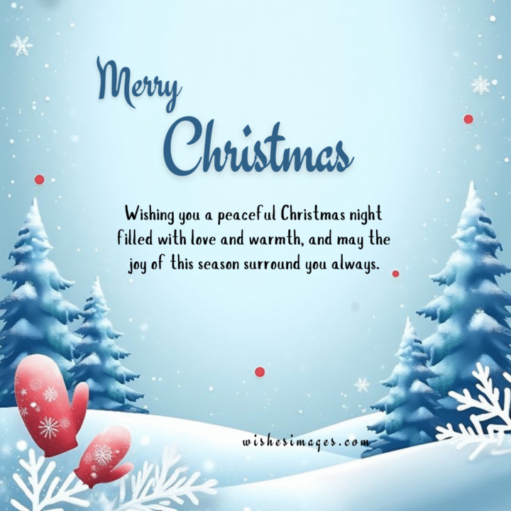 Christmas Good Night Wishes for Parents and Siblings