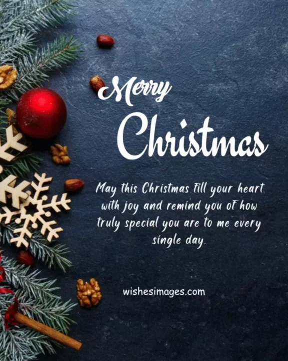 Beautiful heartfelt Christmas wishes for someone special