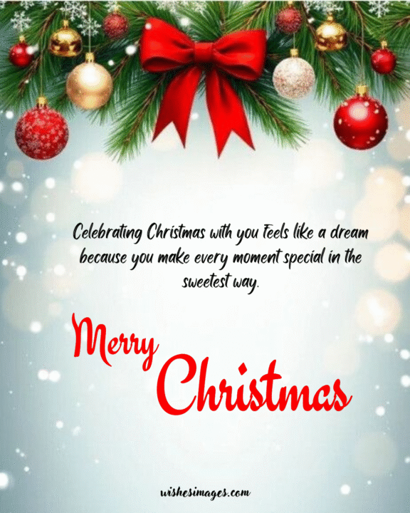 Romantic Christmas wishes for boyfriend