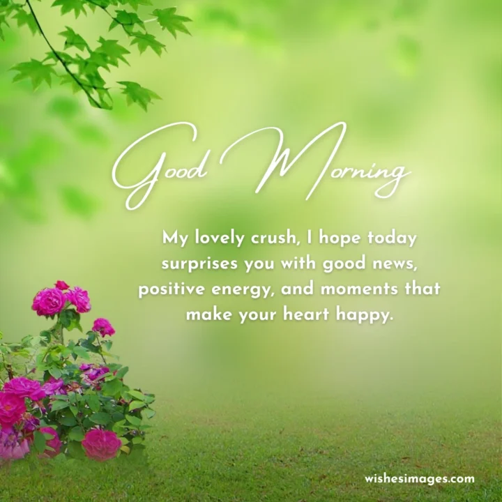 Good Morning wishes for Crush