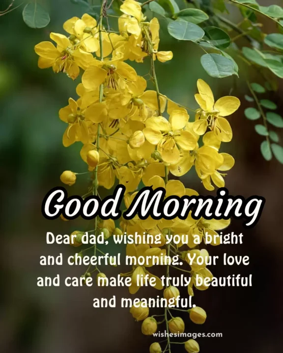 cute good morning wishes for dad