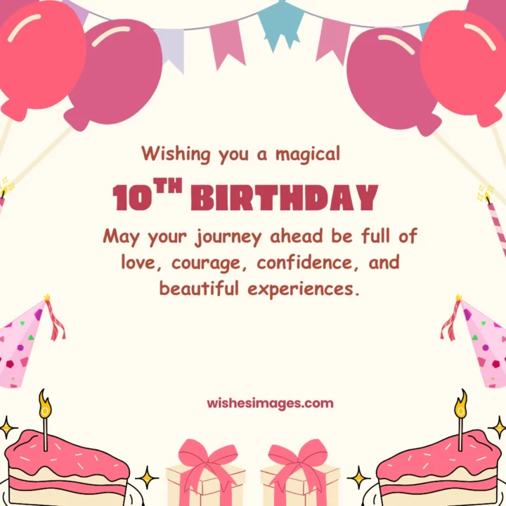 sweet 10th birthday wishes