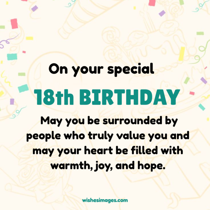 Emotional 18th Birthday Messages for Girls