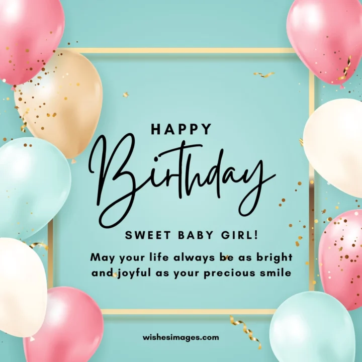 Funny 1st Birthday Wishes for Baby Girl