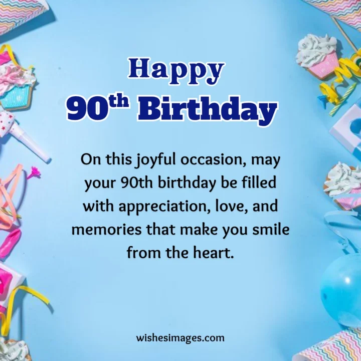 Emotional 90th Birthday Wishes images
