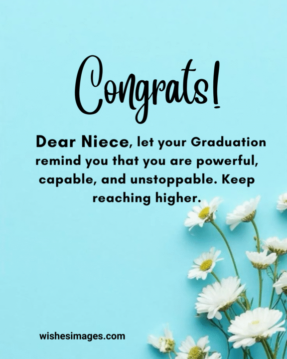 Emotional Graduation Congratulations for Niece