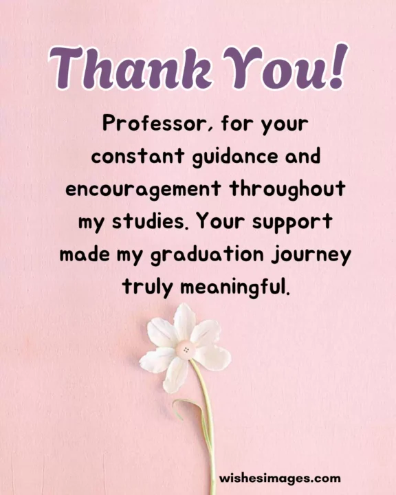 Best Thank You Messages for Professors from Students