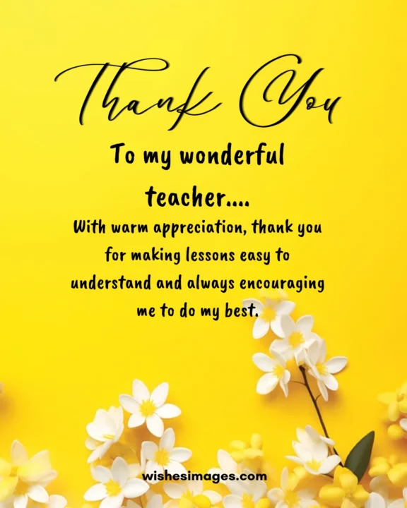 Emotional Thank You Messages for Teachers