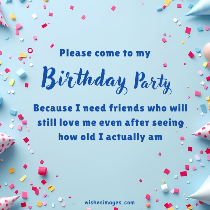 Funny Birthday Invitation Messages