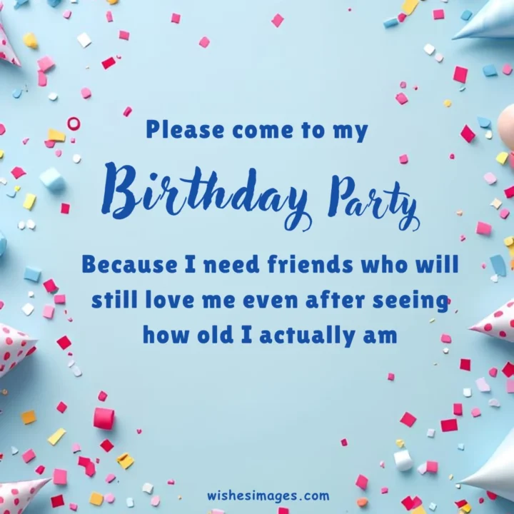 Funny Birthday Invitation Messages