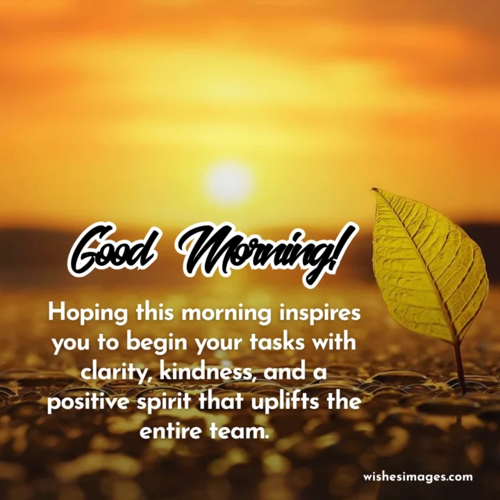 Good Morning Messages for Employee