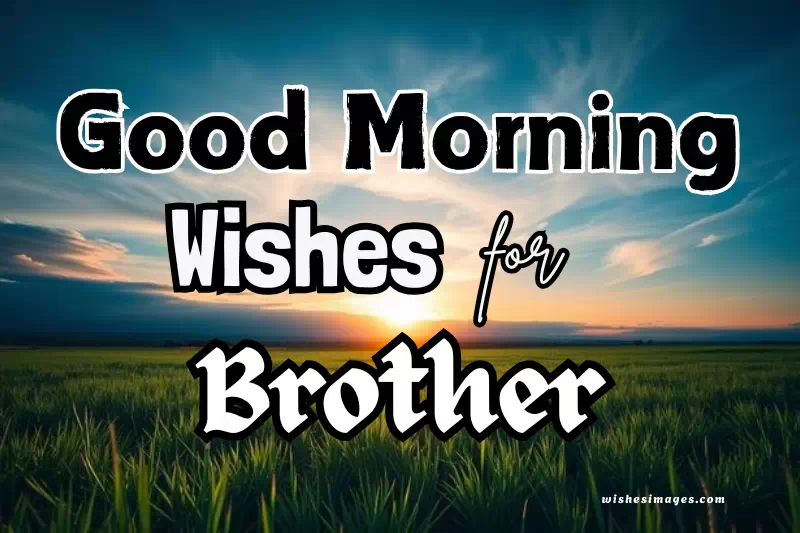 beautiful good morning wishes for brother with love message