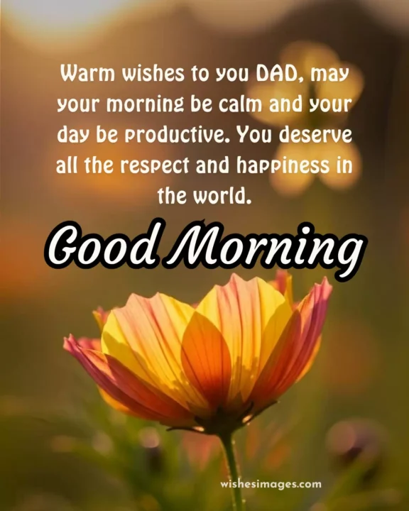 heart touching good morning messages for father