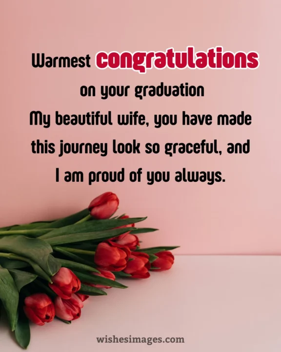 congratulations graduation messages for wife