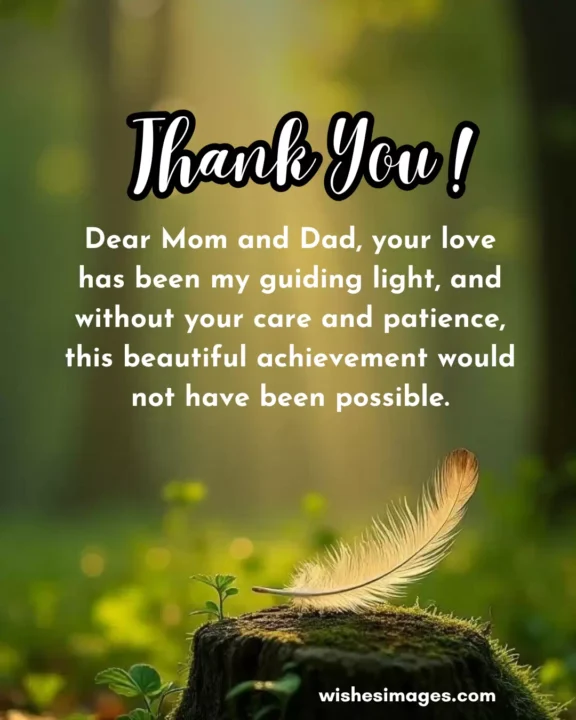 Funny Graduation Thank You Messages for Parents