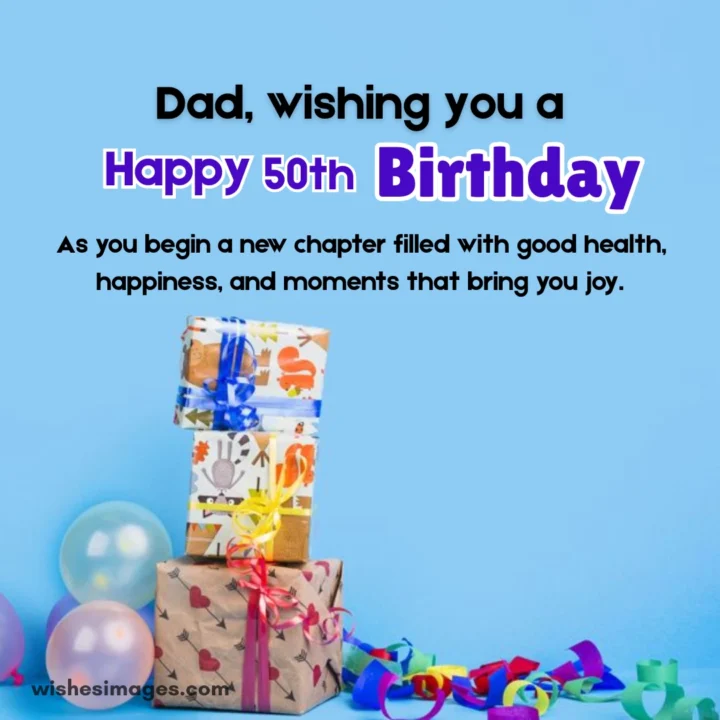 50th Birthday Wishes for Dad