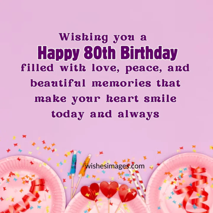 80th birthday messages