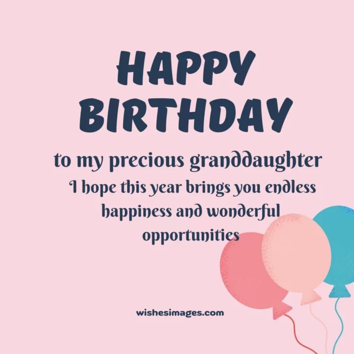 happy Birthday Wishes for Granddaughter