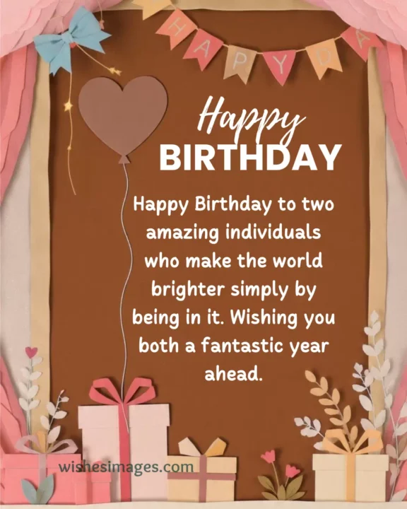 Happy Birthday Wishes for Twins