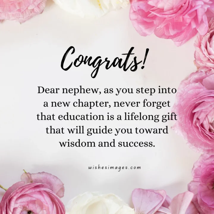 Graduation wishes for Nephew