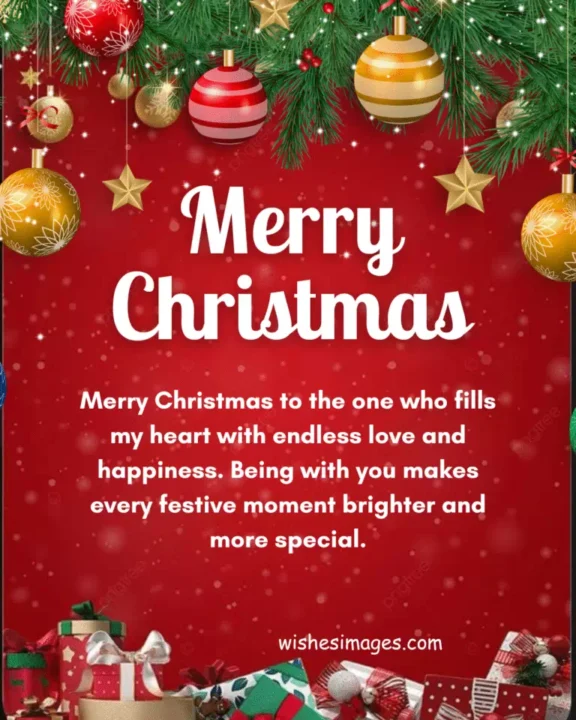 Romantic Merry Christmas Wishes images