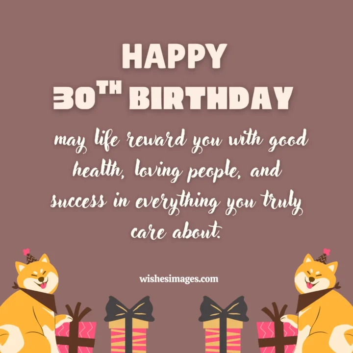 Best 30th Birthday Messages
